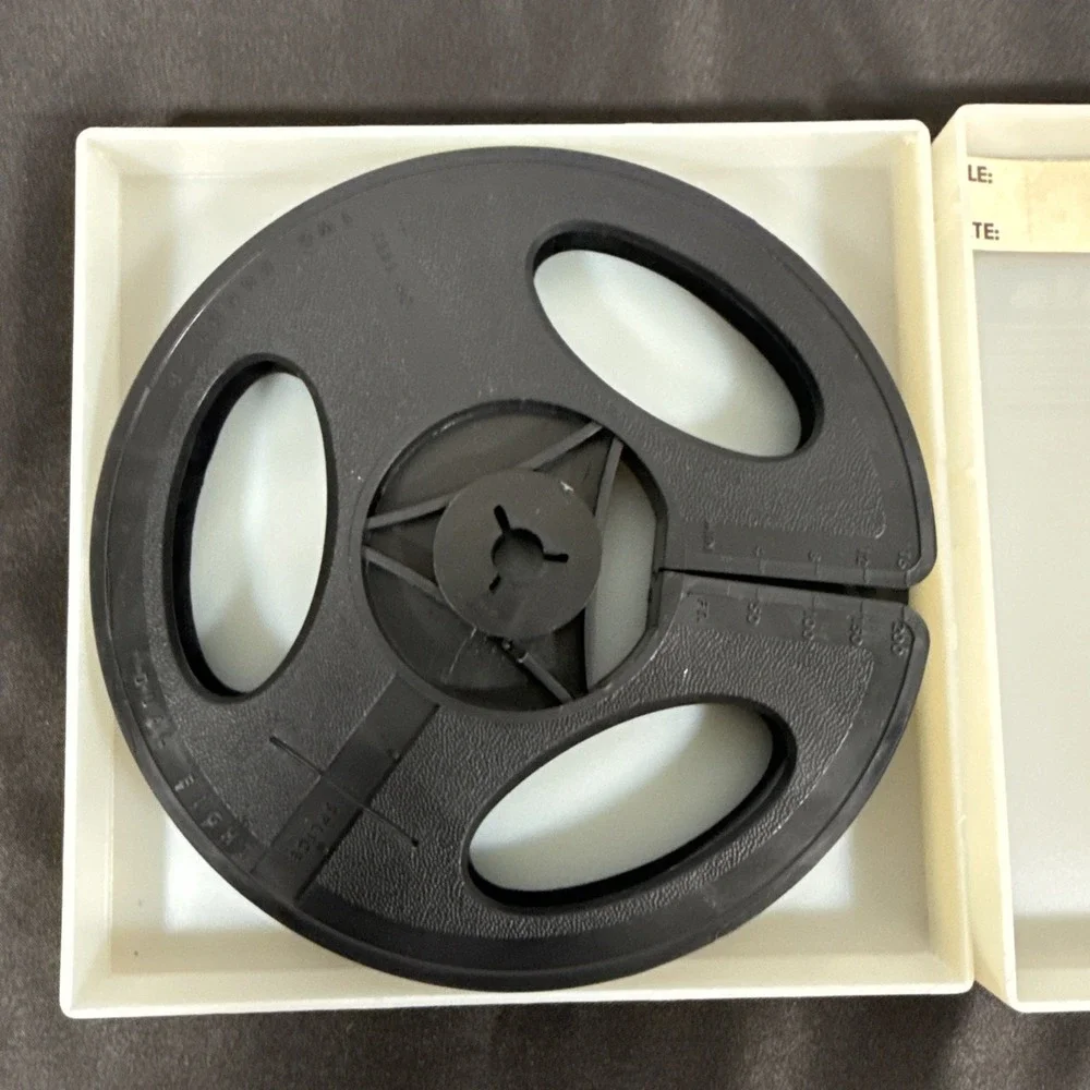Baia Movie Reels Dual 8mm 200 Ft Black Plastic Vintage Film Storage Case New